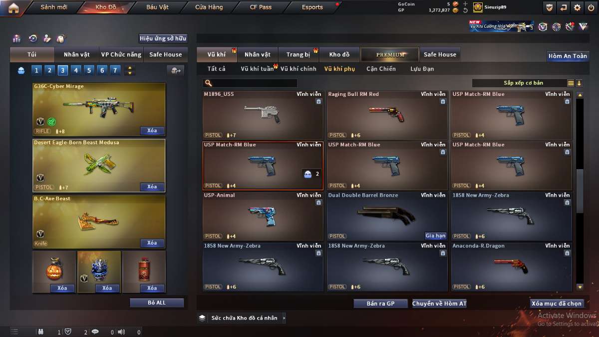 shop acc cf uy tin gia re